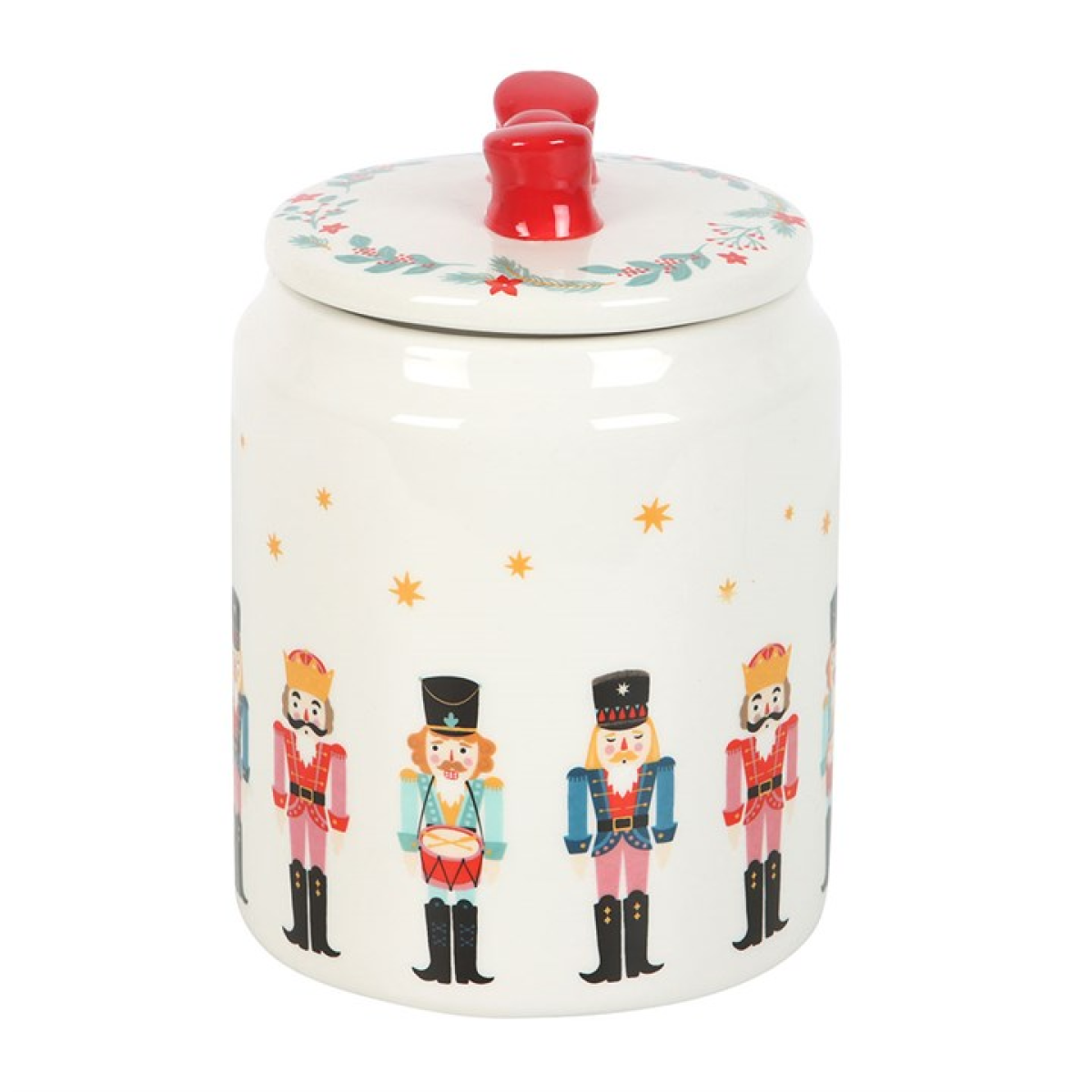 Nutcracker Storage Jar with Bow