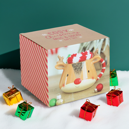 Reindeer Mug and Socks Set
