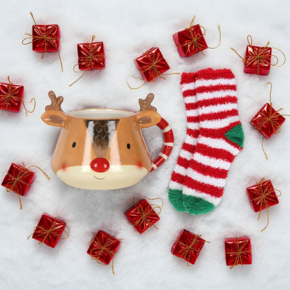 Reindeer Mug and Socks Set