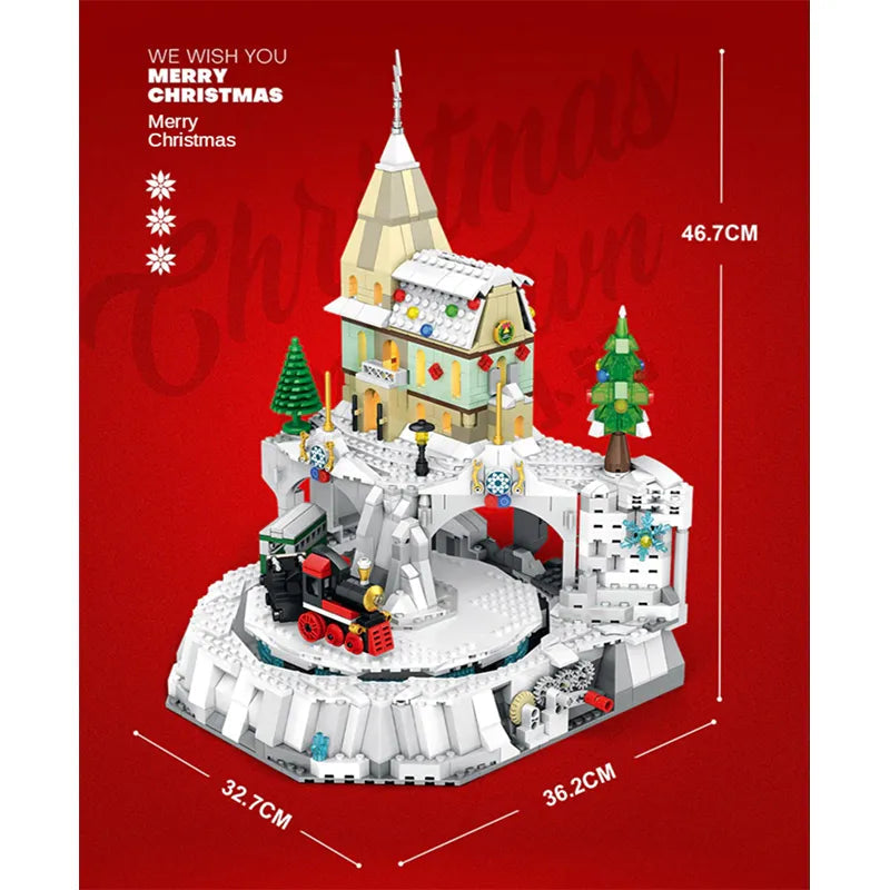 Christmas Train Kinetic Sculpture 1200pcs-4