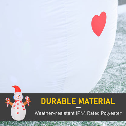 2.4m Christmas Inflatable Snowman with Candy, Rotating Lighted for Home Indoor Outdoor Garden Lawn Decoration Party Prop-4