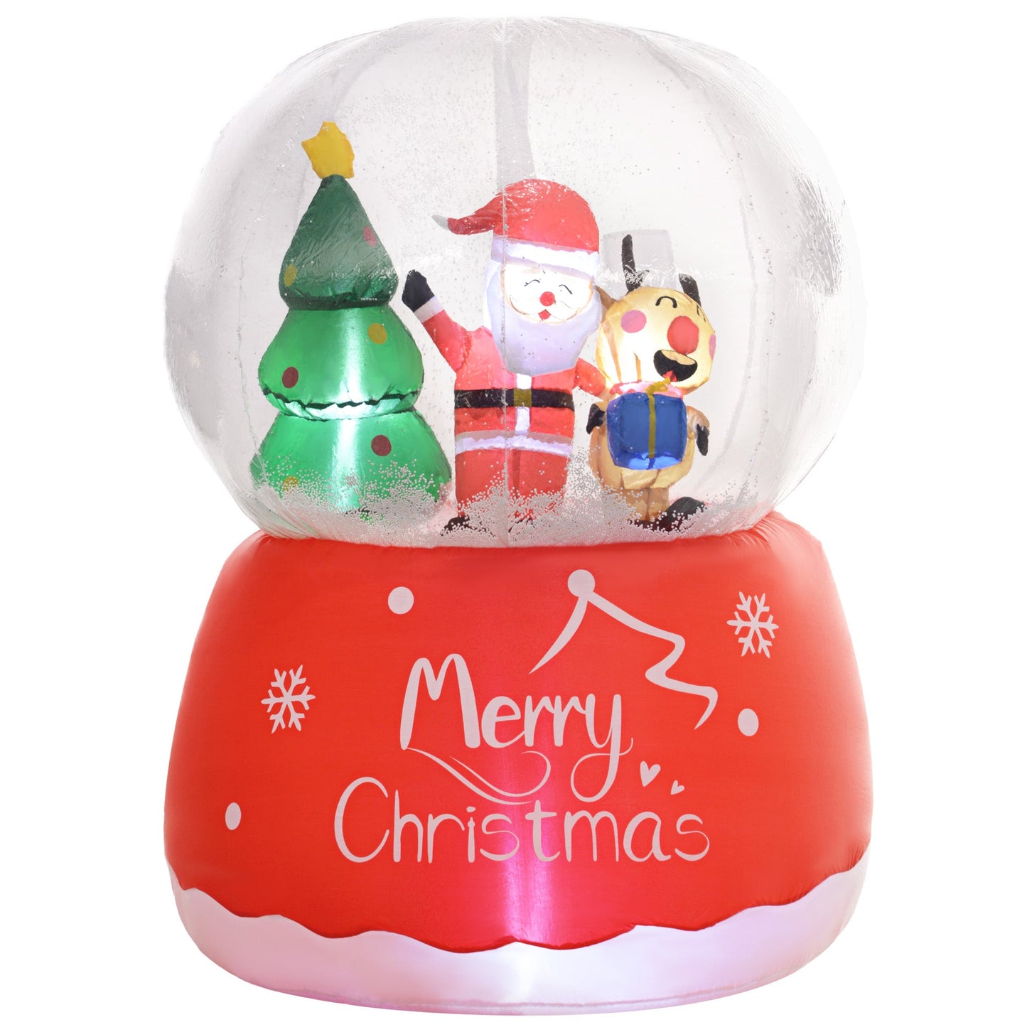5.5ft Inflatable Snow Globe Christmas Decoration-0