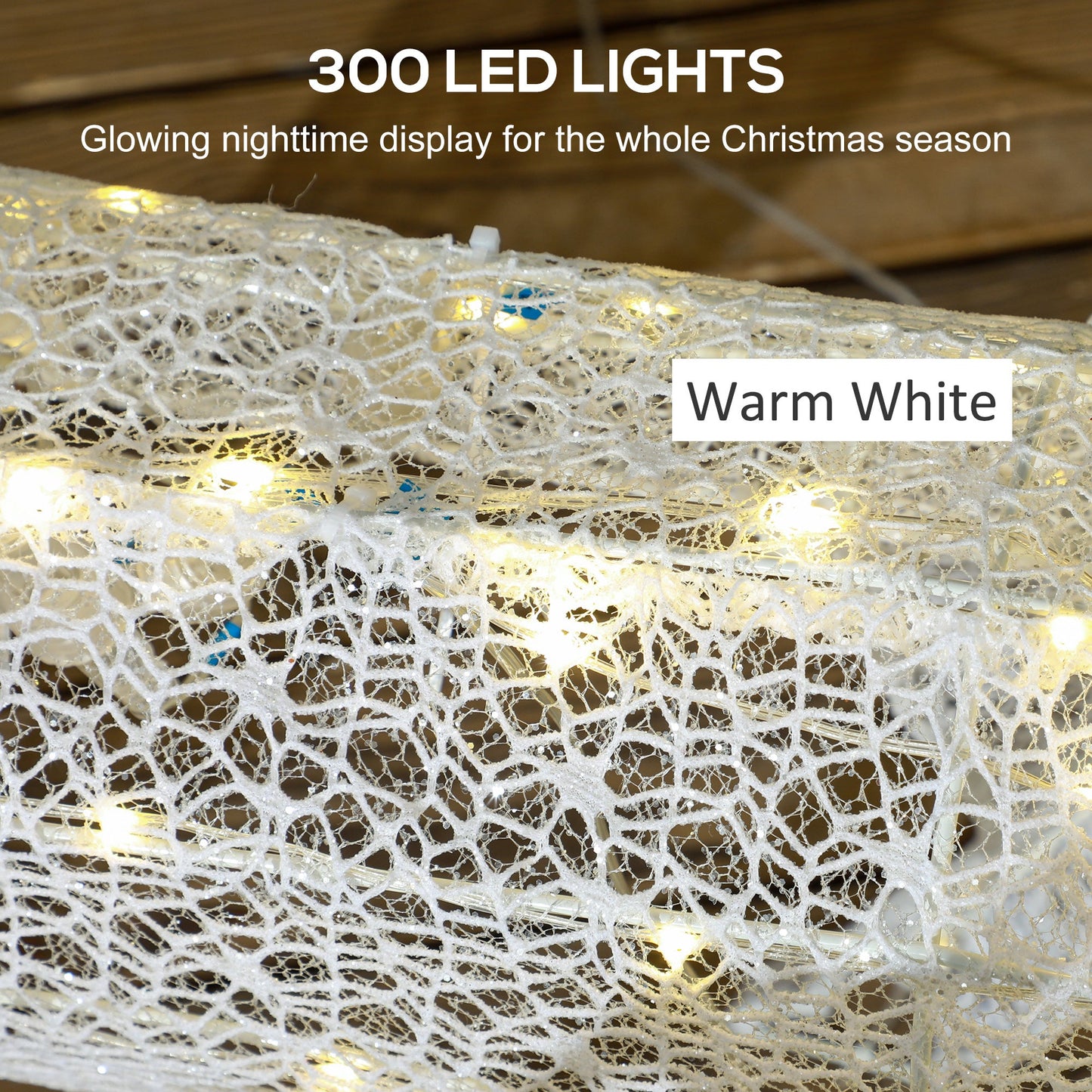 Three-Piece LED Light Reindeer Christmas Decoration-3